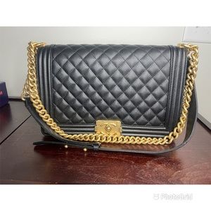 Chanel Coco Handle Large Caviar Flap Bag GHW 2021